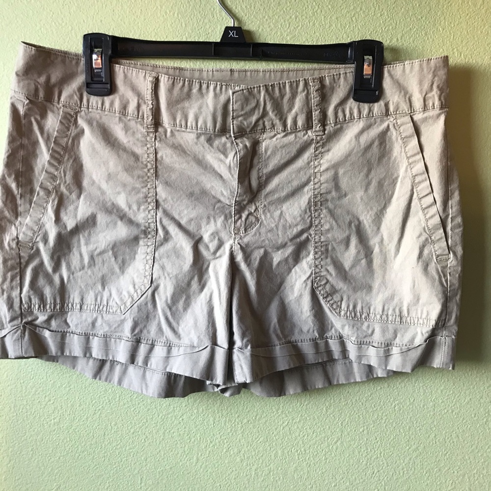 Beige Cargo Shorts